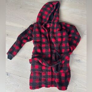 American Eagle Outfitters Women’s Red and Black Robe